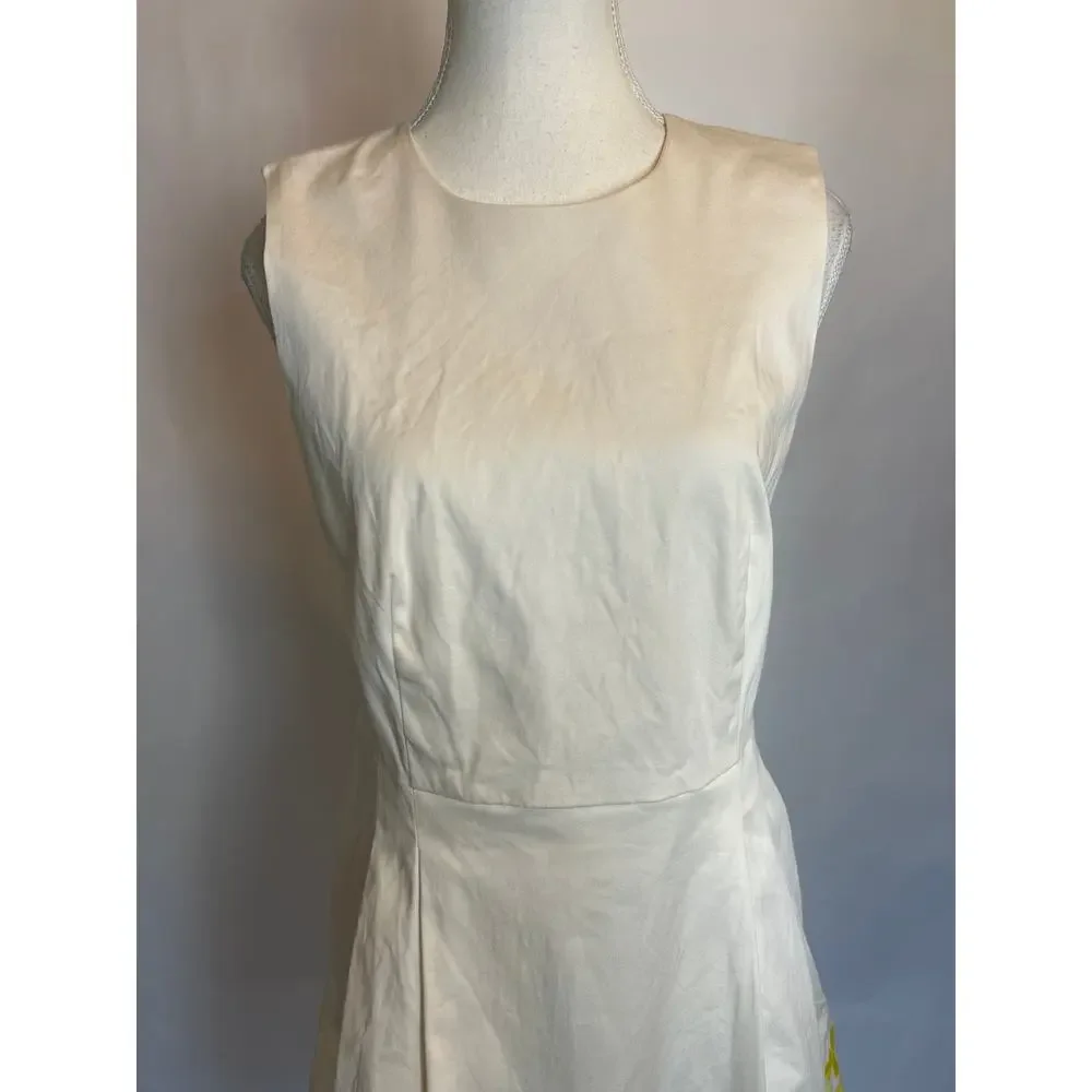 Draper James | Climbing Bloom Dress | Fit and Flare Embroidered Trim Pockets | 8 - Picture 3 of 15